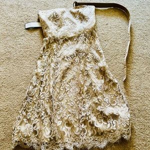 Lace strapless dress by Ann Taylor NWT Size 0P
